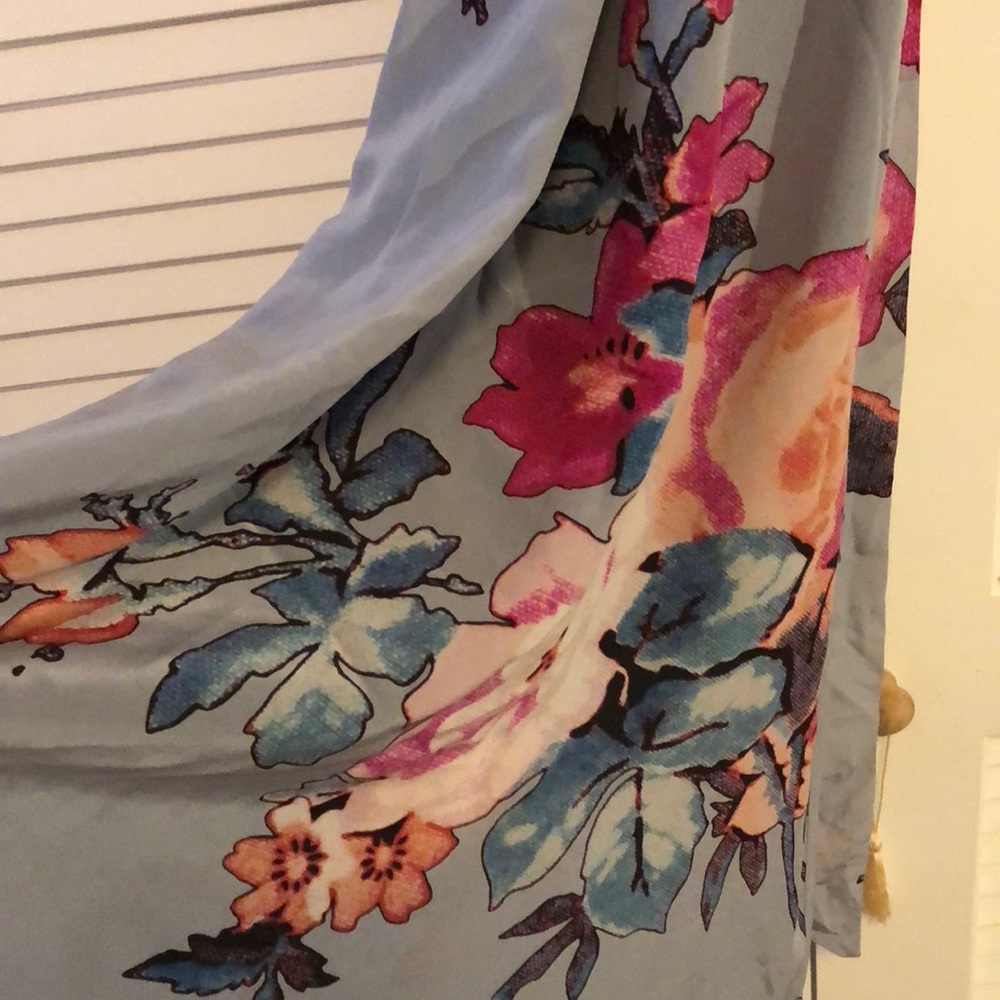 Anthropologie silk maxi dress